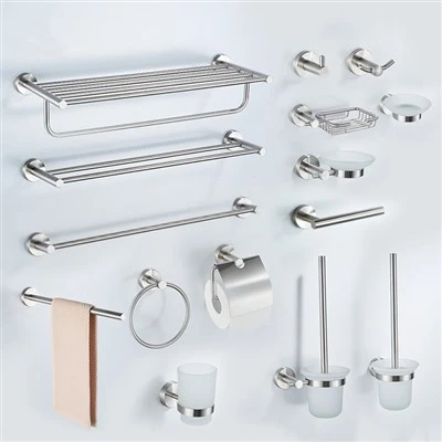 Brushed Stainless Hlau Accessories Teeb