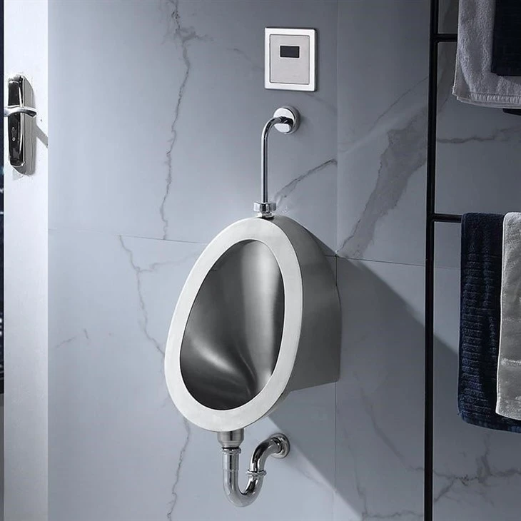 wall mounted urinal have integrated trap